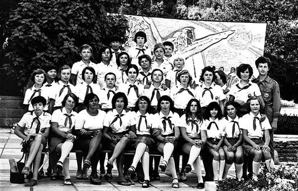 Хор-отряд Большого детского хора в «Артеке», 1977 год.