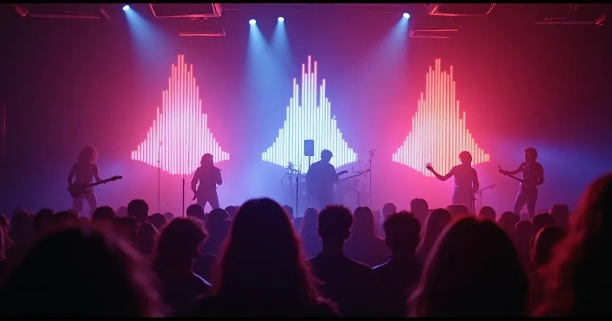three large waveforms showing a long synthesised kick, a short sampled snare and a hybrid pattern, labelled source, attack and decay without brand marks
