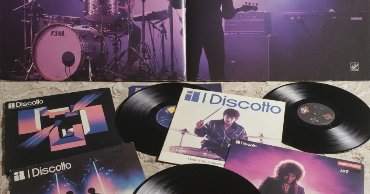 коллекция виниловых пластинок Il Discotto разных лет, разные обложки