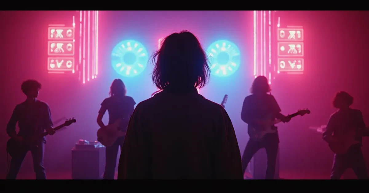 Обложки ремиксов Disco Magic на экране: «Седая ночь», «Девочка моя», «Делай как я», «Трын-трава» - неоновые цвета и ретро-шрифты