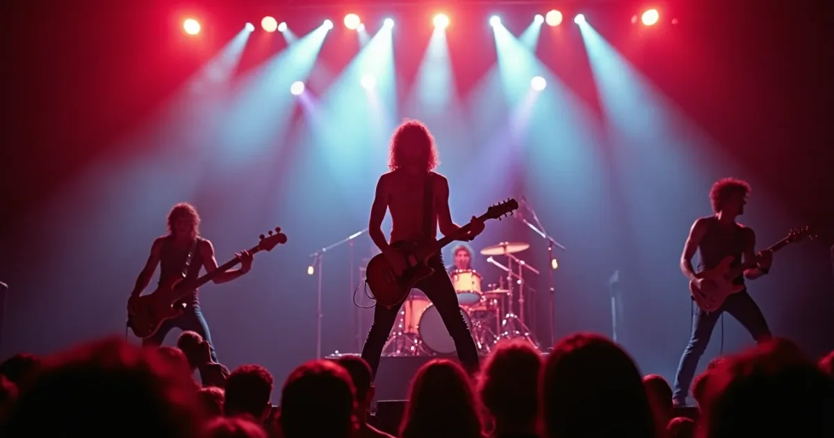 Bon Jovi onstage on the Slippery When Wet tour 1986 - Madison Square Garden, New York