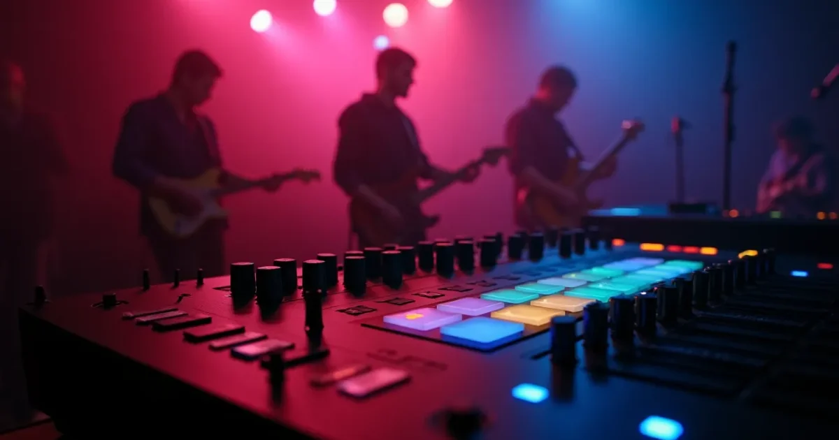 интерфейс Roland TR-808 крупным планом, кнопки секвенсора