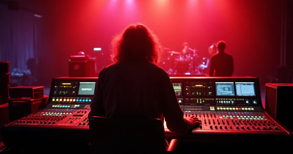 Jim Steinman at Power Station 1982, at the SSL 4000E console