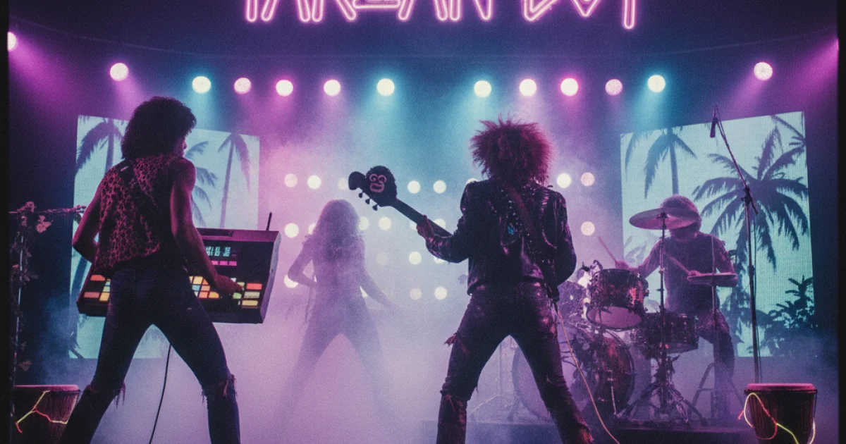 a still from a film or ad featuring "Tarzan Boy"