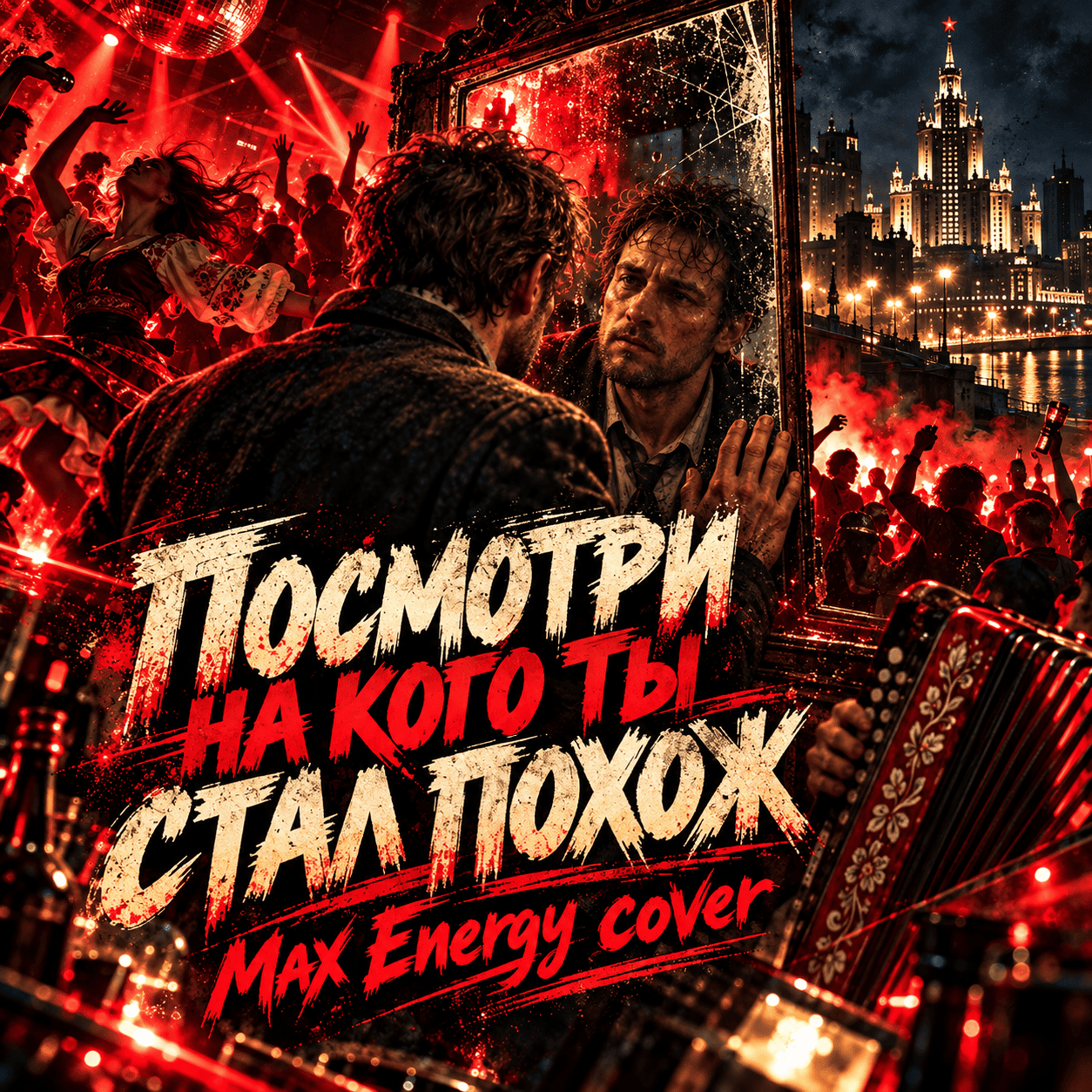 Обложка трека «Посмотри на кого ты стал похож ( Max Energy cover )» - Disco Magic & valex77